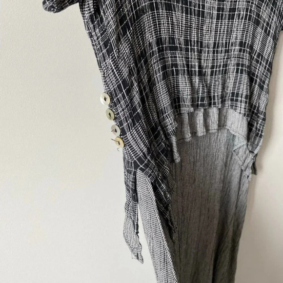 S.L. Fashions Short Sleeve Textured Overlay Dress Sz 8P - Picture 4 of 7